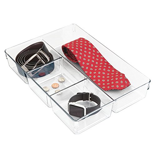 InterDesign 60830EU Linus Kommoden-Organizer 4 Fächer, durchsichtig - 4