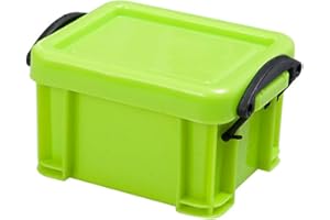 KEEDA Kunststoff Mini Rechteckige Aufbewahrungsbox für 1:10 RC Rock Crawler Auto TRX4 Axial SCX10 90046 D90 Dekoration Zubehör (Grün)