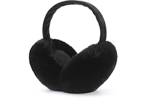 Airmoon Ear Muffs for Women - Winter Ear Warmers - Soft & Warm Cable Knit Furry Fleece Earmuffs - Ear Covers for Cold Weather