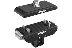 LICHIFIT Magnetyczny uchwyt szybkiego zwalniania + śrubowy wspornik przedłużający do Insta360 Ace/Ace Pro i X4/X3 do kamery GoPro Hero 12/11, metalowa podstawa wsparcie adapter