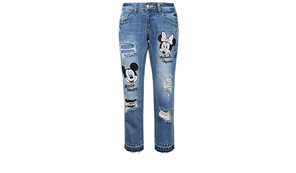 Disney - Jeans - Donna Washed Denim X-Large : Amazon.it: Abbigliamento