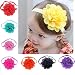 WINWINTOM 8Pcs Baby Girls Flower Headbands Photography Props Headband Accessories