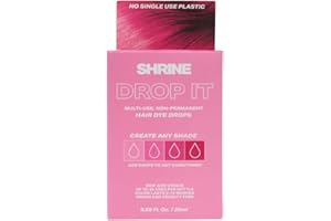 Shrine Drop It PINK Hair Dye Drops | Semi-Permanent Vegan Customisable Hair Colour | Mix with Conditioner | Cruelty-Free Temporary Hair Dye