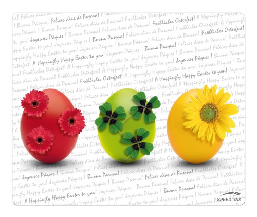 Speedlink Mauspad Ostern (weiche Oberfläche, geringer Gleitwiderstand, gummierte Unterseite, verschiedene Motive)