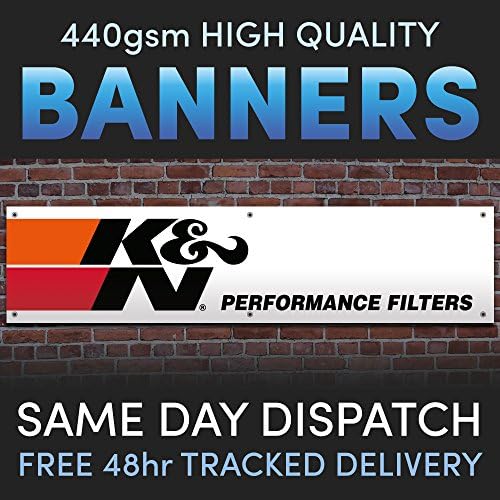 K&amp;N Filters Full Colour Vinyl Banner Garage Man Shed Cave Workshop