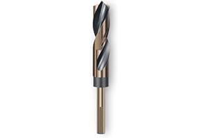 LEPEVNEY 15mm Reduced Shank Twist Drill Bit with 10mm Shank for Stainless Steel Aluminum Alloy Metal Copper Plastic Wood, Made of High Speed Steel 4341