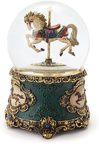 Comfot White Horse Crystal Ball Music Box Girl Girlfriend Birthday Creative Gift Antique