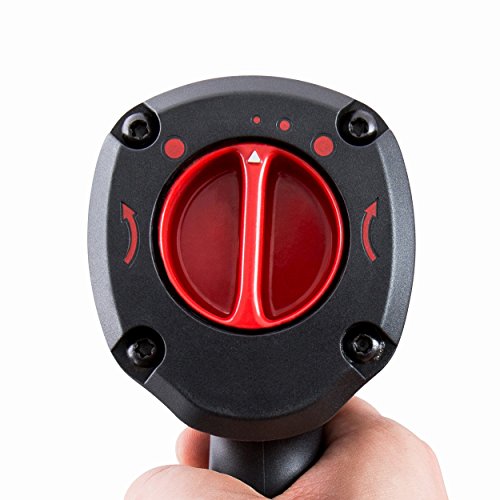 STIER Schlagschrauber I Druckluft-Schlagschrauber 15-PC 1/2 I Stecknippel 1/4 I Hochleistungs-Stift-Schlagwerk I Max. Drehmoment von 1.054 Nm I 3 Geschwindigkeitsstufen - 3
