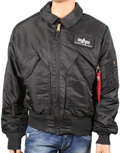 Alpha Industries Men's bomber jacket "CWU 45" rep. grey - black, Men, L
