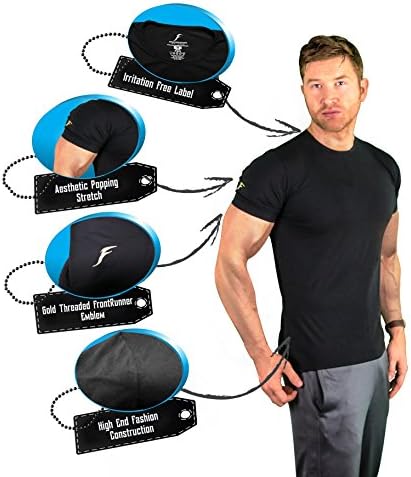 FrontRunner Fitness Men's Pro-Fit Designer T Shirt (Medium)