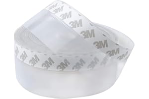 JEMESI Cinta de sellado autoadhesiva transparente de silicona, burlete multifunción, aislamiento acústico, cortavientos, para puertas y ventanas (4,5 cm x 10 m)