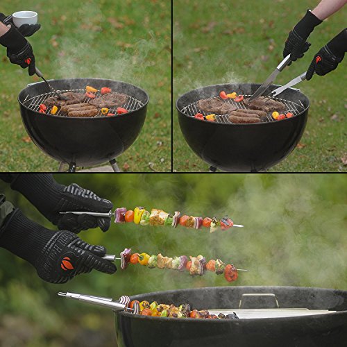 Grillbesteck Set Grillset Profi-Grillbesteck aus rostfreiem Edelstahl mit Tragetasche-Von QMQ - 9