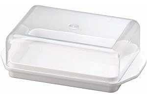 UNIMET Wüllner + Kaiser Butterdose Kühlschrankbutterdose, Weiß, 13,8 x 8,8 x 4,9 cm