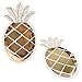 Produktbild QILICZ 16er Ananas Pappteller Goldfolie Ananas Einweg Geschirr Papierbesteck Umweltfreundlich biologisch für Party Kindergeburtstag Hochzeit Baby Taufe