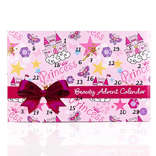 Preisvergleich Produktbild Prinzessin Beauty Style Adventskalender / Adventskalender Kosmetik für Mädchen – Girls Weihnachtskalender mit 24 Kosmetikprodukten aus dem Beautybereich / Geschenkideen für die Vorweihnachtszeit , Adventszeit , Advent - Ideal für Prinzessinnen Liebhaber - Fans