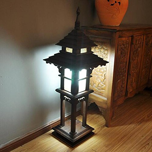 Preisvergleich Produktbild Stehlampe Antique Holz Stehleuchte Wohnzimmer Schlafzimmer Büro Terrasse Studio Aisle Hotel Gallery Leselampe , s: 0087