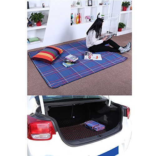 Songmics 195 x 150 cm Picknickdecke wärmeisoliert wasserdicht GCM50B - 2