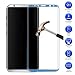Produktbild MaxKu Samsung Galaxy S8 Plus Schutzfolie, Full-Cover HD Displayschutzfolie 3D Vollbild Panzerglasfolie 9H Tempered Glass Hartglas, Glasfolie Handy Schutzglas Schutzfolie für Samsung Galaxy S8 Plus, Blau
