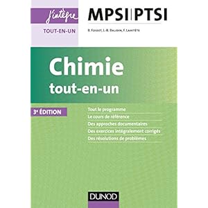 Chimie tout-en-un MPSI-PTSI - 3e éd. Livre en Ligne Chimie tout-en-un MPSI-PTSI - 3e éd. Livre en Ligne - Telecharger Ebook