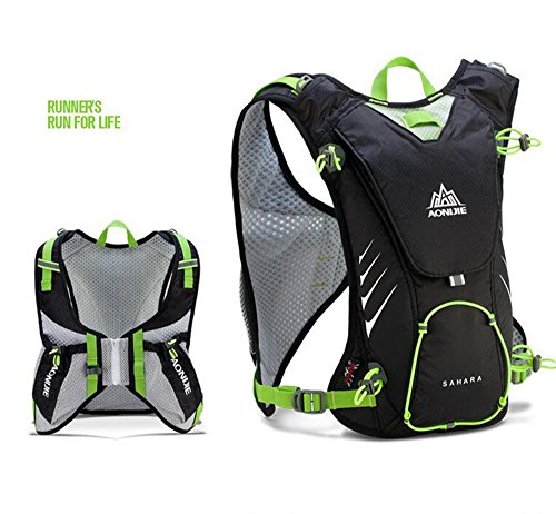 AONIJIE Hydration Pack Backpack Lightweight 8 Liter Volume Marathoner Running Race Hydration Vest Running Hiking Backpack with Hydration Pack