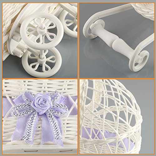 Puppenwagen geflochten ohne Kissen Puppenhausmöbel Miniatur - 5