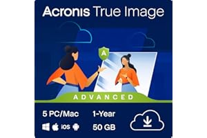 Acronis Cyber Protect Home Office 2023 | Security | 50 GB di Cloud Storage | 5 PC/Mac | 1 Anno | Windows/Mac/Android/iOS | Codice d'attivazione via email