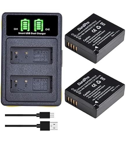 Battery Charger for Panasonic Lumix DMC-TZ1, DMC-TZ2, DMC-TZ3, DMC-TZ4, DMC- TZ5, DMC-TZ11, DMC-TZ15, DMC-TZ24, DMC-TZ50 Camera - Replacement for Charger DE-A46 for DMW-BCD10E Battery