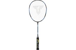 TALBOT TORRO Talbot-Torro Raquette d'apprentissage de Badminton ELI Junior, Longueur Raccourcie 58 cm, Poignée d'apprentissage, Tête en Forme de Goutte, idéale pour Le Sport et l'Entraînement Scolaire