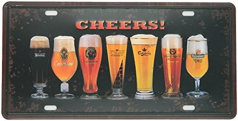 IPEKOO JACK DANIELS Metal Sign WHISKEY Pub Bar Vintage Tin Sign Retro Metal Sign - 12" x 6" (C)