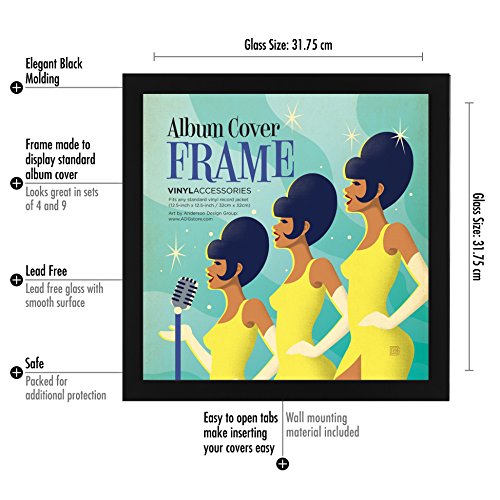 Schwarzer Schallplatten Album Rahmen - 2