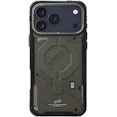 iPhone 17 Pro Max ile Uyumlu Kılıf M-Safe ile Uyumlu Şarj &Ouml;zellikli Airbag Tasarımlı Skinarma Vigor Kapak (Haki)