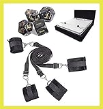 funnygift Premium bed restriction set Medical grade strap with comfortable and soft and comfortable wrists and ankles + Gift set for surprise dice
