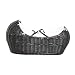 Isabella Alicia Popcorn Izzy Pod Oak Moses Basket (White)