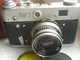  FED-3 UdSSR Sowjetunion Russisch RF 35mm Leica Kopier-Film-Kamera in Original-Leder-Etui