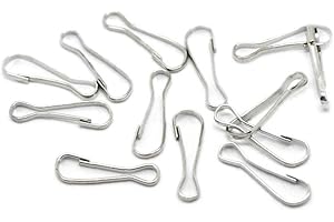 Lipfer 20pcs Hebilla Colgante De Metal Spring Clip Clip Ganchos Karabiner para Hamacas De Ratas/Jaula De Pájaros/casa del Árbol/joyería/Juguete para Perros De Mascotas/muñeca De Felpa/Herramienta De