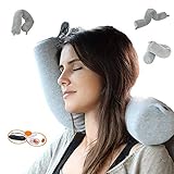 Yyang Reise-Nackenkissen Nackenhörnchen - Reisekissen Memory Schaum fürs Flugzeug, Auto Nackenstützkissen Zum Reisen mit Free Schlafmaske Ohrstöpsel Yyang Reise-Nackenkissen Nackenhörnchen - Reisekissen Memory Schaum fürs Flugzeug, Auto Nackenstützkissen Zum Reisen mit Free Schlafmaske Ohrstöpsel