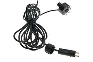 budiniao RGB 6 LED Lights AC12V Waterproof Aquarium Light Waterfall Decoration Night-lights Garden Lamp Swimming Pool Fountains(3m/9.84ft Cable)