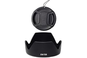 FANZR Paraluce EW-73B e copriobiettivo da 67 mm compatibile con obiettivi Canon EF-S 17-85 mm f/4-5.6 IS USM, obiettivo EF-S 18-135 mm f/3.5-5.6 IS (confezione da 1+1)