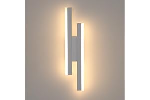 Riserva Wewnętrzna lampa ścienna LED, 16W 3000K Ciepłe światło Nowoczesna lampa ścienna, akrylowa wewnętrzna lampa ścienna do salonu, sypialni, klatki schodowej, przedpokoju, biała