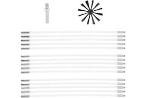 HARUPINK Kaminbesen Ofenrohrbürste Schornsteinbesen Kehrbesen Milchschlauchbürste Reinigungsbürste Kaminbürste Nylon Ofenbürste Schlauchbürste Besen Bürste Ofenrohrreiniger für Schornstein