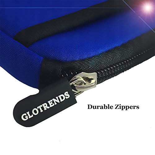 GLOTRENDS Universal Festplattentasche für 2,5 Zoll Festplatten und SSD/HDD, Hard Case erschütterungsfeste Schutzbox (Blau) - 5