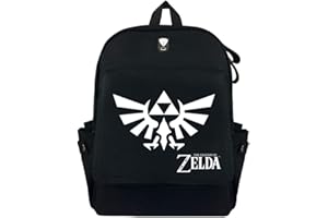 WANHONGYUE The Legend of Zelda Game Canvas Backpack Student Schoolbag Book Bag Casual Daypack Rucksack /1