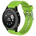 Produktbild Altsommer Uhrenarmband 20mm für Garmin Fenix 5s Weiches Sportuhr Armband Silikon Sportarmband Uhr Armband Ersatzarmband mit Werkzeug, Ersatz Uhrenarmbänder für Damen Herren (Grün)