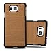 Price comparison product image Cadorabo Case works with Samsung Galaxy ALPHA in WOODY BROWN – Shockproof and Scratch Resistent Plastic Hard Cover – Ultra Slim Protective Shell Bumper Back Skin