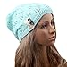 Produktbild Pixnor Frauen Mütze Hut Wolle gestrickt Damen Winter Warm SKI Snowboard Blätter aushöhlen stricken Hut grün