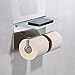 Produktbild Pointth Hochwertige Rost Beweis Massiv Messing Papier Handtuchhalter Doppelte Toilettenpapierhalter Bad Tissue Box Hotel Badezimmer Anhänger Handy Stand