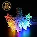 Produktbild Iitrust LED Lichterkette Sterne Batterienbetriebene für Party, Weihnachten, Halloween, Hochzeit, Beleuchtung Deko usw. 2,0M bunt