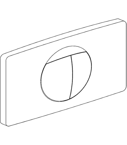 Sanit 16.706.01.0000 Double Chasse D'Eau S706 Blanc - Plaque De Déclenchement Robuste