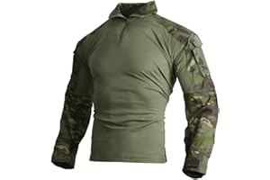 EMERSONGEAR Men's Tactical Shirt,Gen3 Airsoft Combat Army Paintball Quick Dry Long Sleeve BDU T-Shirt Top