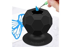 Hydream Collettore Scarti di Diserbo in Vinile con Ventose, Silicone Tazze per Vinyl Weeding Scrap Kit di Supporto per Strumenti per Diserbo, Cammei, Lettere, Vinili Weeder, Artigianali (Nero)